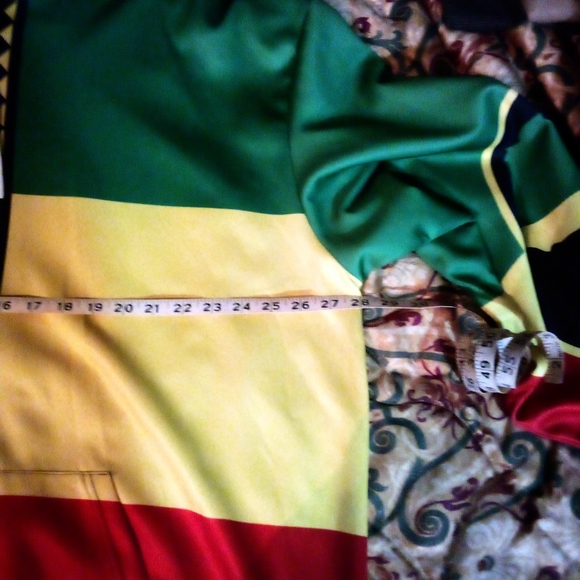 Men's Afrocentric Hoodie Jacket 2xlt Big & Tall - Picture 8 of 10